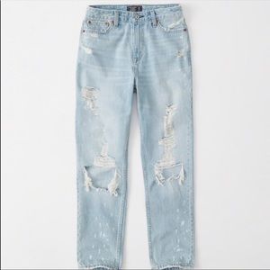 Abercrombie & Fitch High Rise Girlfriend Jeans